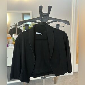 Calvin Klein Black Silk Blend Shawl